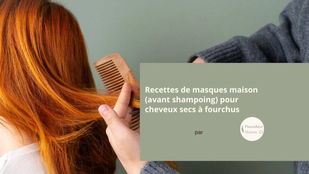 Masque capillaire maison à l'huile de coco et à l'avocat pour hydrater les cheveux secs en profondeur