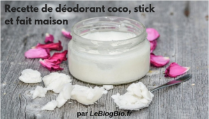 Recette de déodorant coco, stick et fait maison