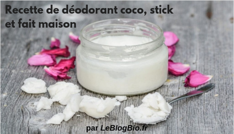 Recette de déodorant coco, stick et fait maison