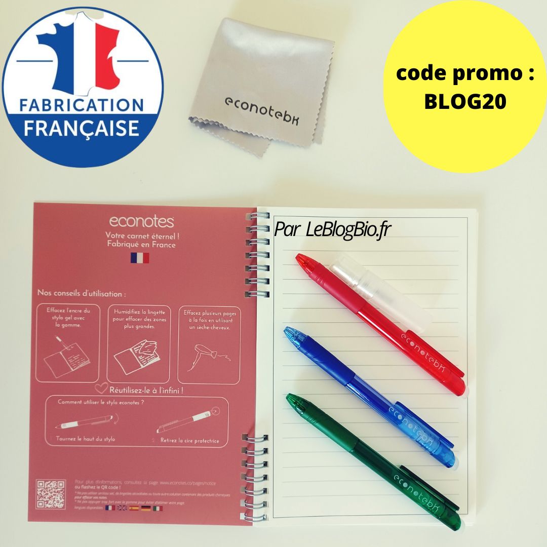 Cahier réutilisable Econotes