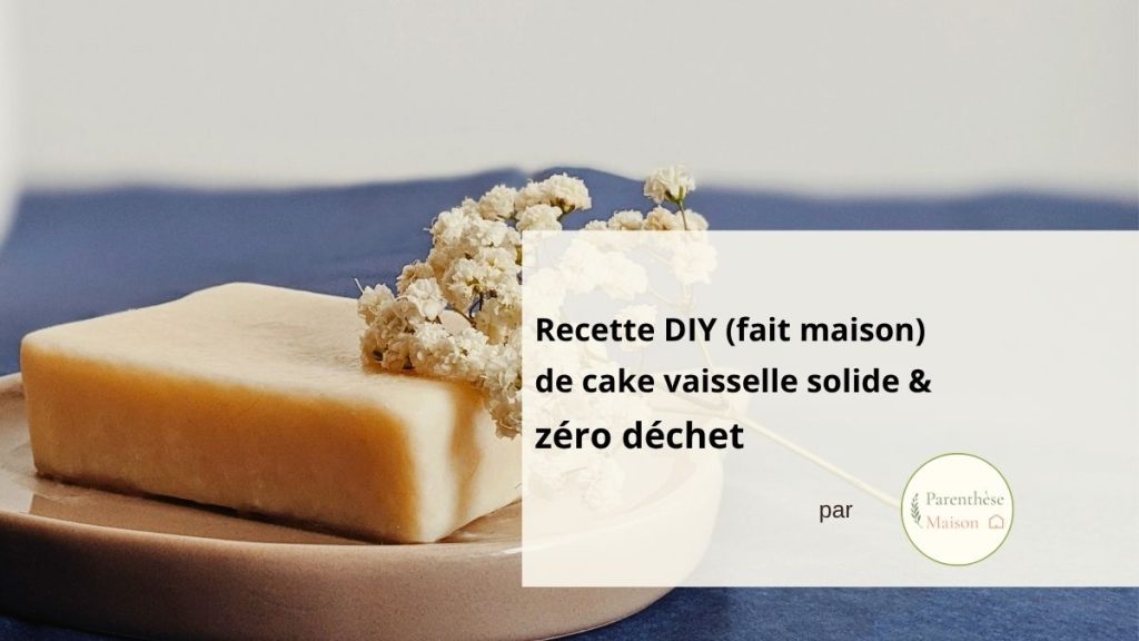 Cake vaisselle zéro déchet fait maison