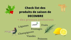 Les produits de saison de décembre