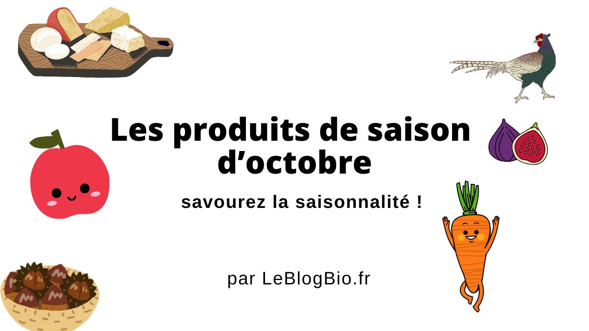 Panier de fruits et légumes de saison en octobre : pommes, courges, champignons et noix