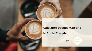 Café zéro déchet préparé à la maison avec filtre à café lavable et grains de café en vrac