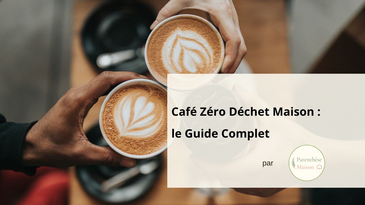 Café zéro déchet préparé à la maison avec filtre à café lavable et grains de café en vrac