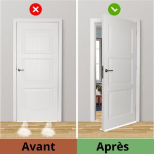 Boudin de porte pour bloquer le courant d'air et garder la chaleur