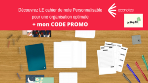 LE cahier de note Personnalisable pour une organisation optimale d'Econotes - + code promo LEBLOGBIO