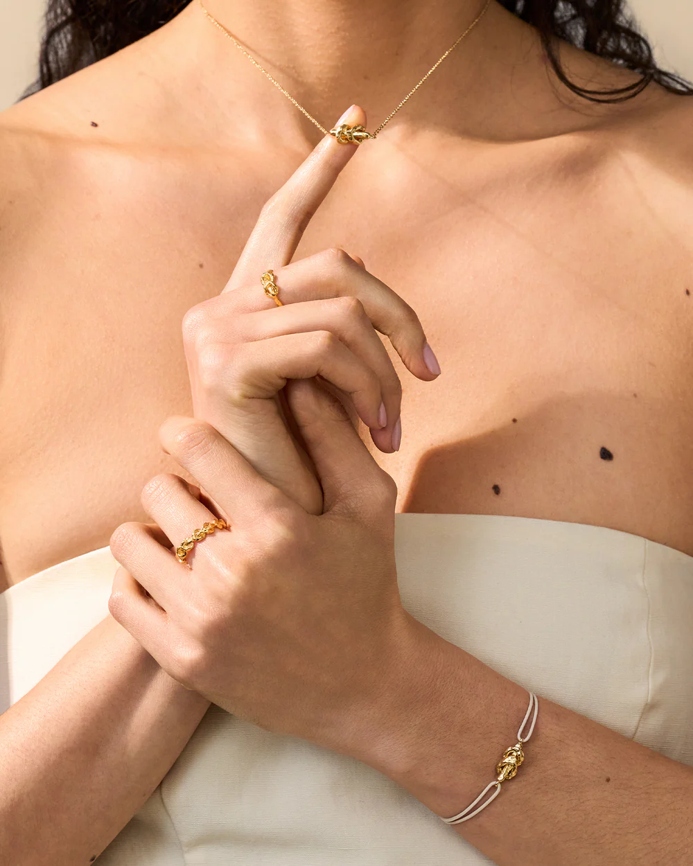 Collier Agapée en plaqué or