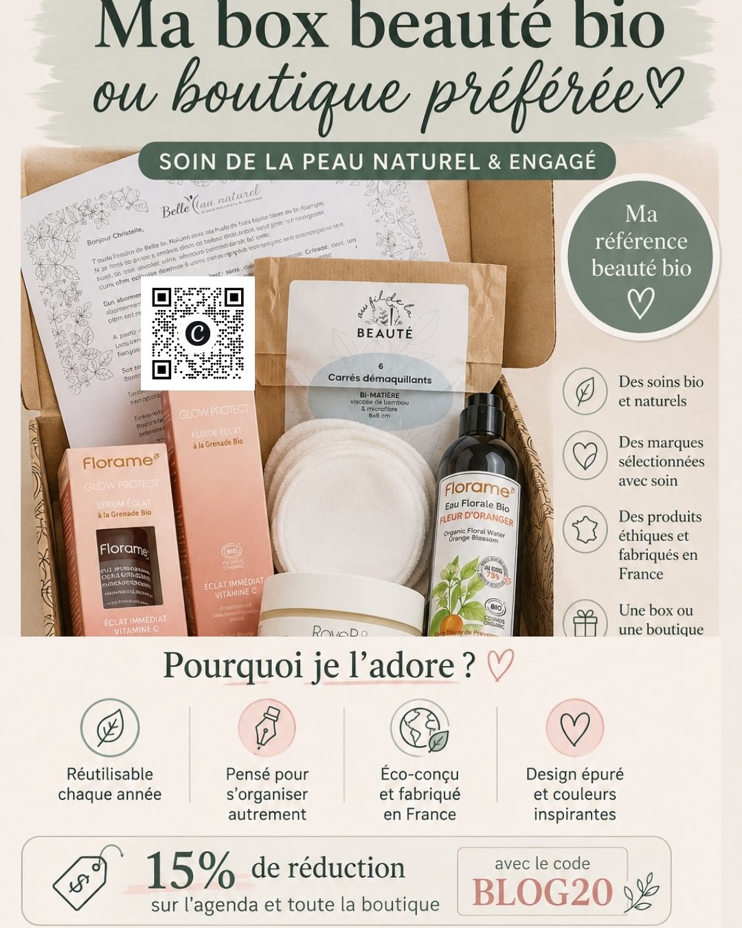 Box cosmétique beauté Féerie de Noël de Belle au Naturel et code parrainage Parenthèse Maison