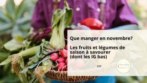 Panier de fruits et légumes frais de saison de novembre : châtaigne, clémentine, courge, poireau, kiwi – BLog Parenthèse Maison