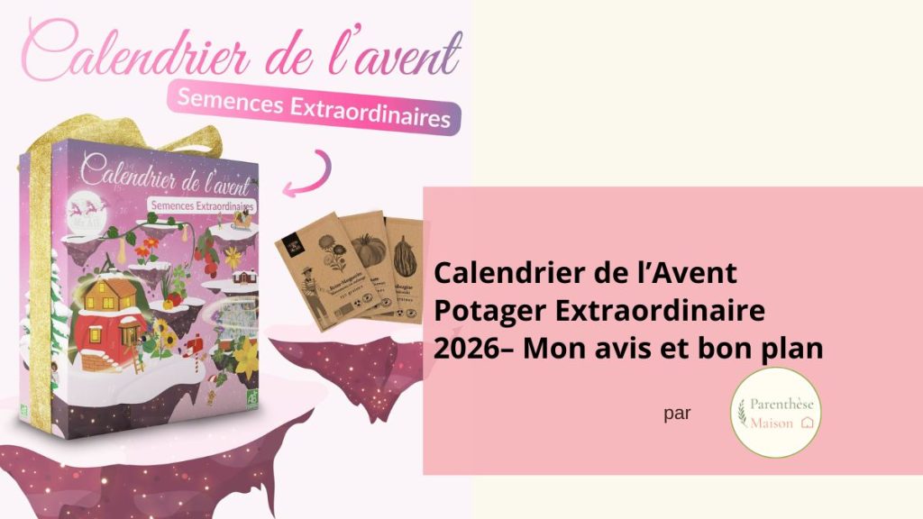 Calendrier de l'Avent Potager Extraordinaire 2026 avec sachets de graines bio
