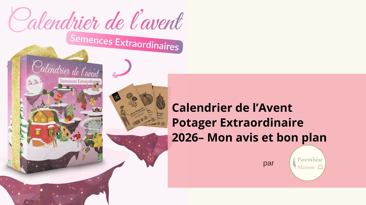 Calendrier de l'Avent Potager Extraordinaire 2026 avec sachets de graines bio