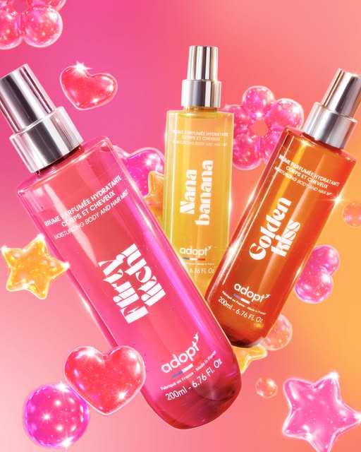 Brume parfumée hydratante Adopt Bloomy Baby 200 ml, notes de goyave et de cœur floral