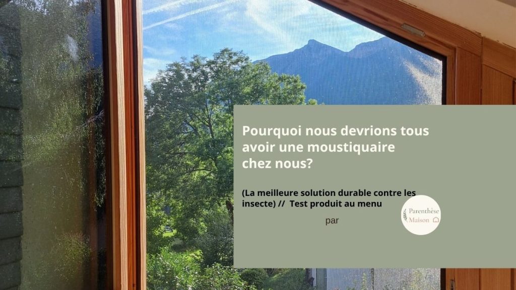 Moustiquaire aimantée installée sur une fenêtre, protection efficace contre les moustiques et insectes