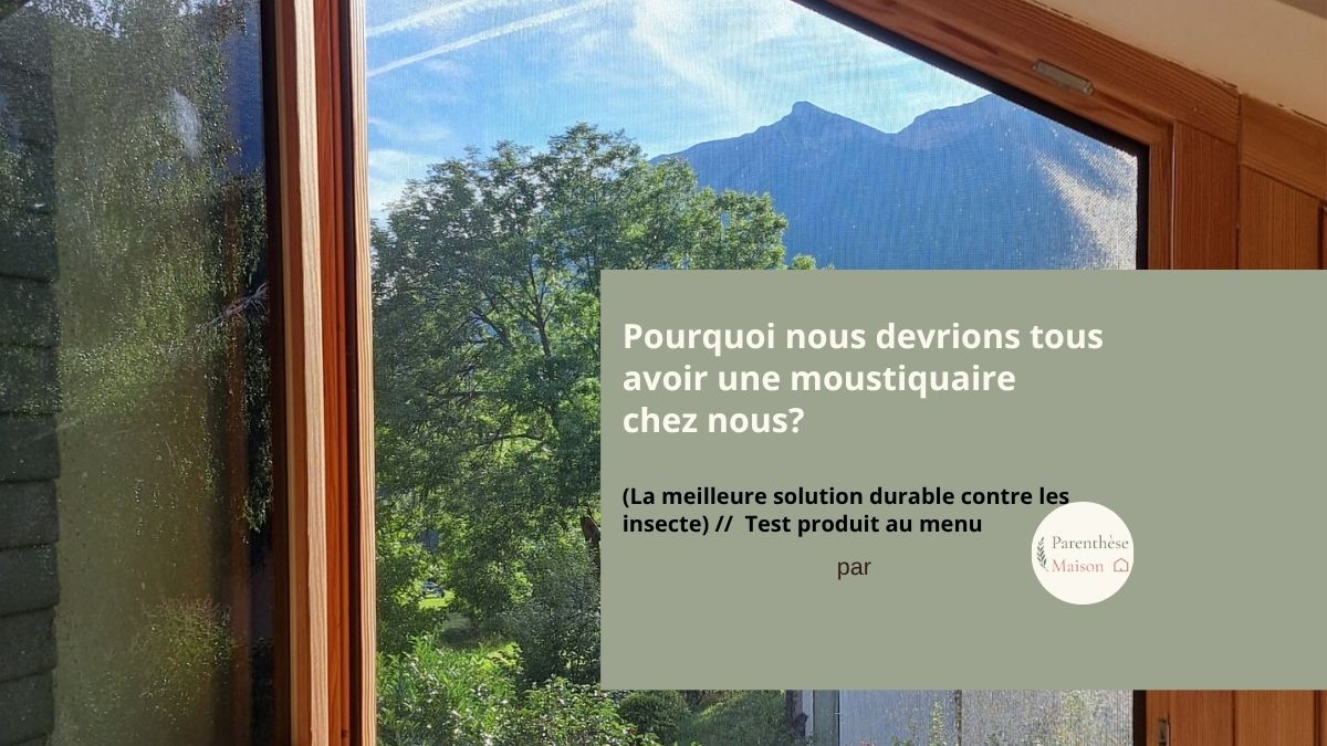 Moustiquaire aimantée installée sur une fenêtre, protection efficace contre les moustiques et insectes