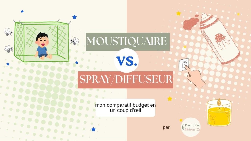 Tableau comparatif budget moustiquaire spray et diffuseur électrique anti-moustique