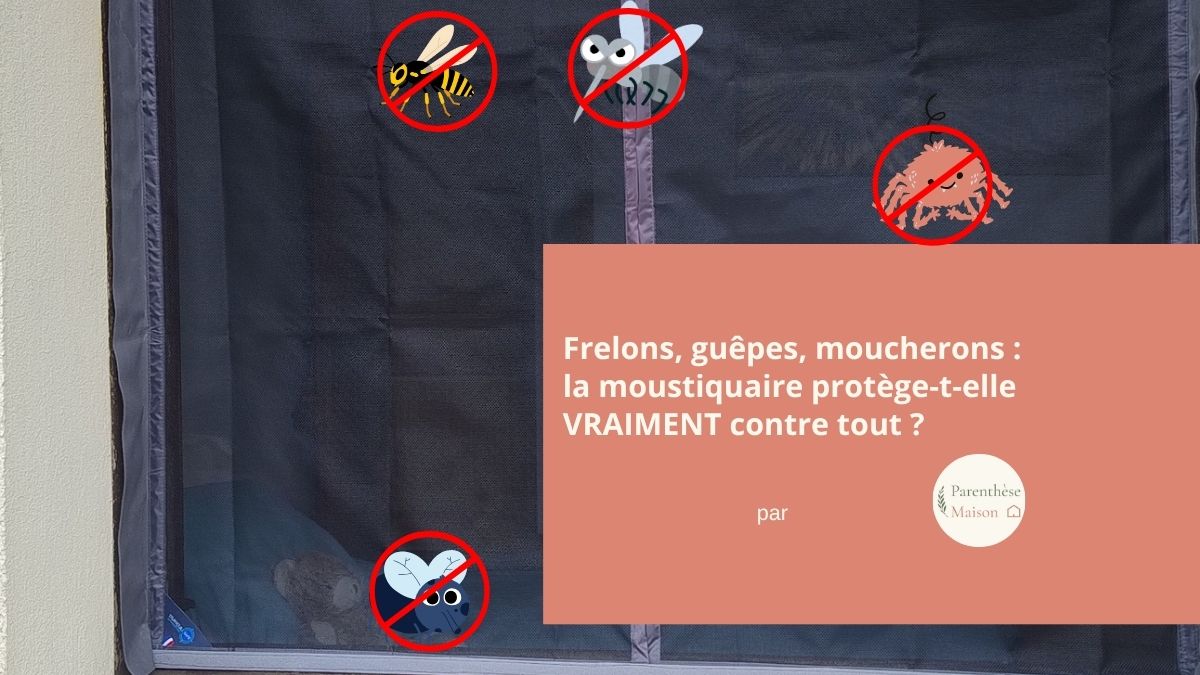 Moustiquaire aimantée efficace contre les guêpes frelons asiatiques moucherons et araignées