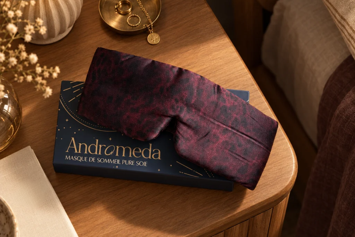 Bandeau de sommeil en soie de mûrier Andromeda Paris